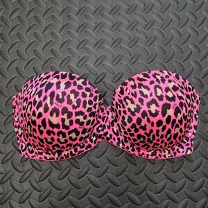 Victoria’s Secret PINK Multi Way Push Up Bra Leopard Print 34D